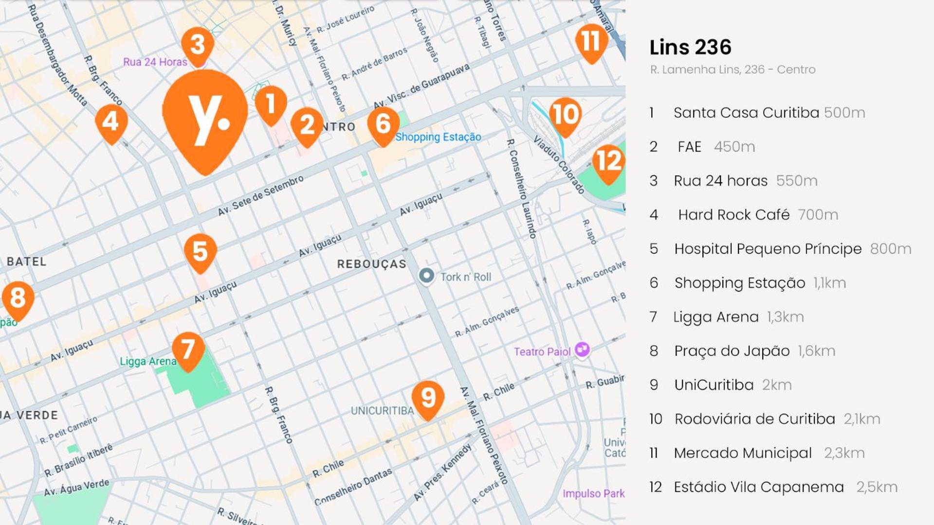 Edificio Lins 236 公寓 Curitiba